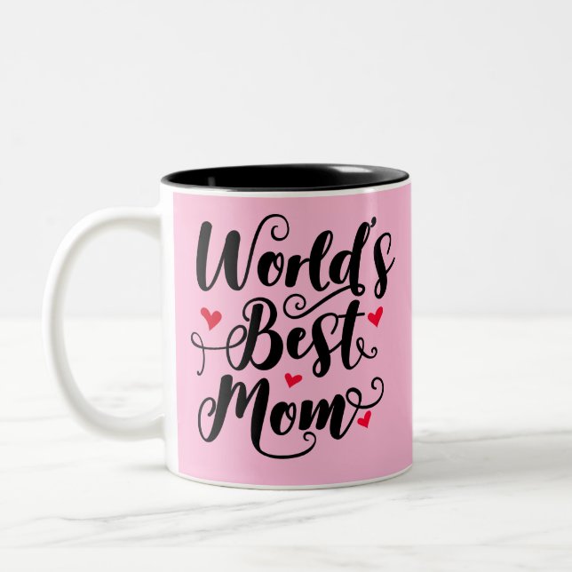 World's Best Mum Two-Tone Coffee Mug (Left)