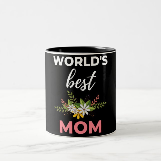 World's Best Mum Two-Tone Coffee Mug (Center)