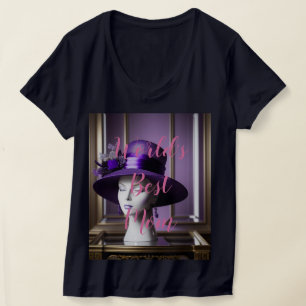 World's Best Mum Women's Basic V-Neck T-Shirt 