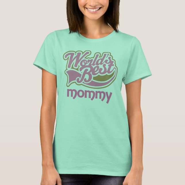 Worlds Best Mummy Logo Tshirt Gift (Front)