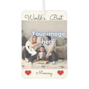 World's best Mummy photo text template Car Air Freshener