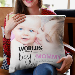 Worlds Best Mummy Throw Pillow