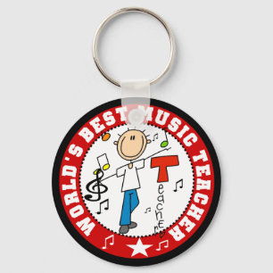 World's Best Music Teacher Key Ring