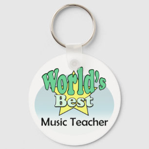 World's Best Music Teacher Key Ring