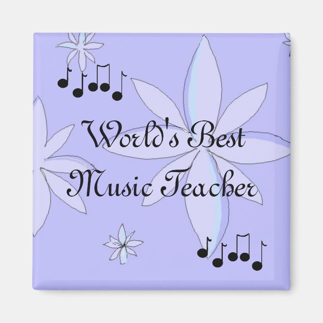 World's Best Music Teacher Magnet (Front)