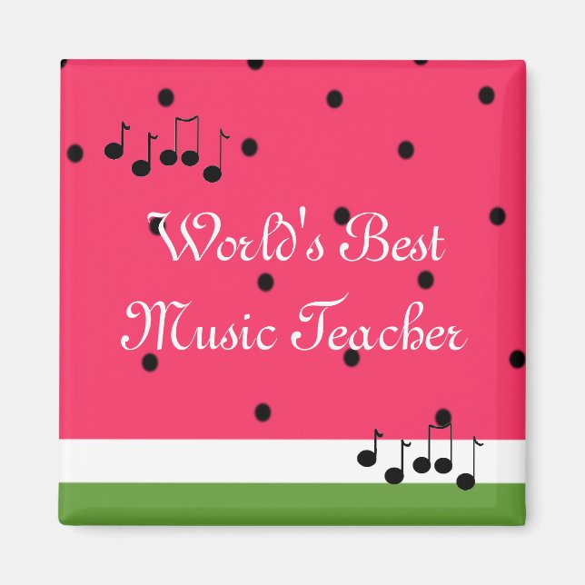 World's Best Music Teacher Magnet (Front)