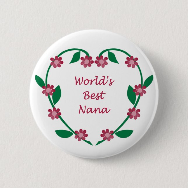 World's Best Nana button (Front)