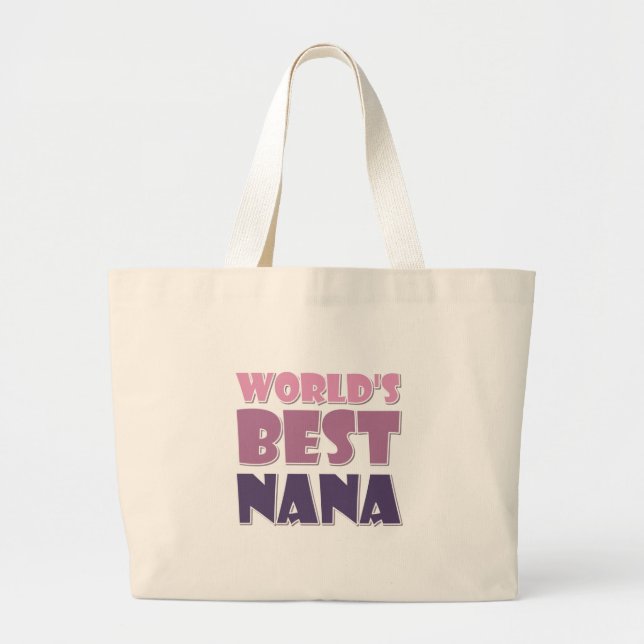 World's Best Nana Large Tote Bag (Front)