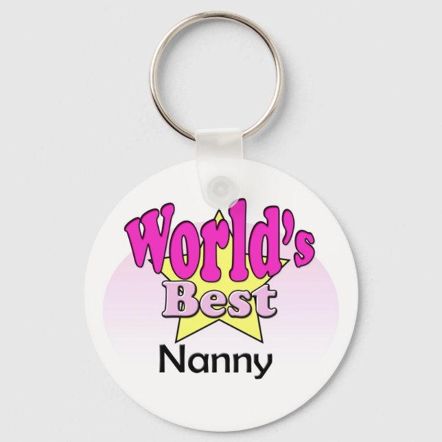 World's Best Nanny Key Ring (Front)