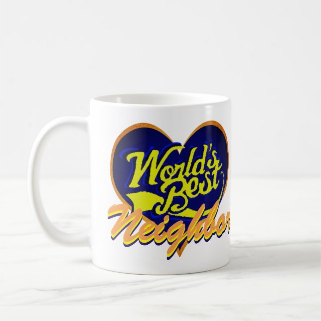 World's Best Neighbour Coffee Mug (Left)