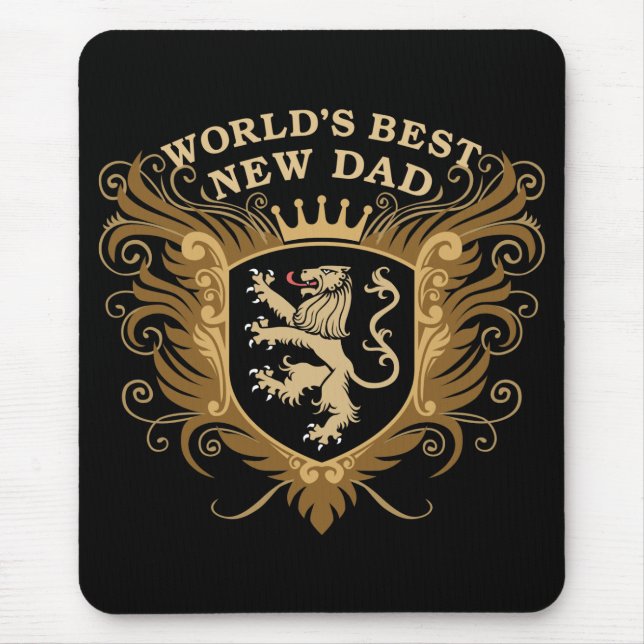 World's Best New Dad Mouse Pad (Front)