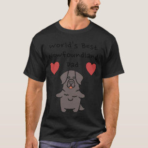 World's Best Newfoundland Dad Cute Dog Father T-Shirt