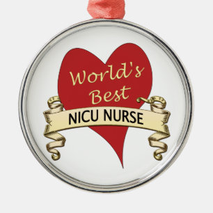 World's Best NICU Nurse Metal Tree Decoration