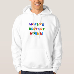 World's Best Nonna Bright Colours T-shirts and Gif
