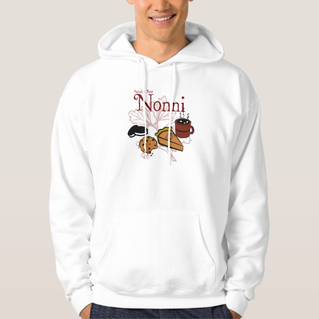 World's Best Nonni Hooded Sweatshirt (Front)
