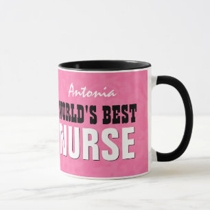 World's Best NURSE Pink V24A Mug
