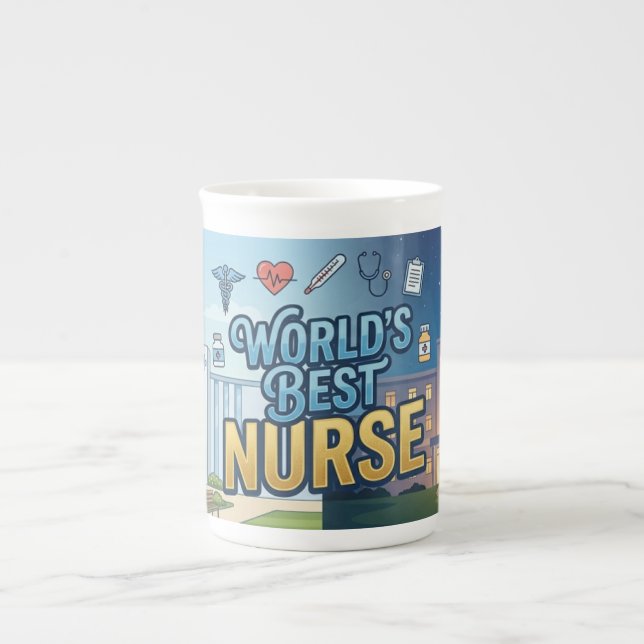 Worlds Best Nurse Travel Mug  (Front)