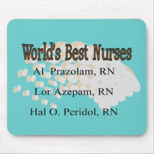 "World's Best Nurses" --Hilarious Nurse Gifts Mouse Pad