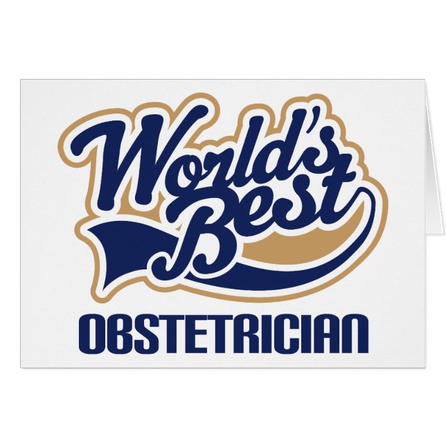 Worlds Best Obstetrician (Front Horizontal)