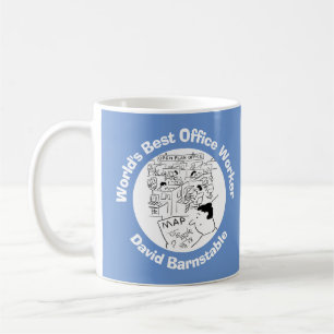 World's Best Office Worker to Personalise Coffee Mug