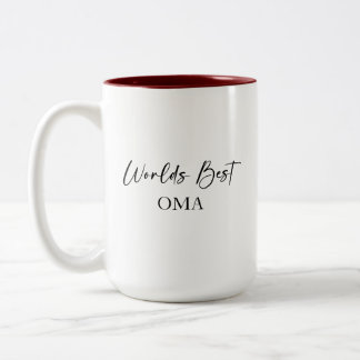 World's Best Oma & Most Loved Personalised Mug