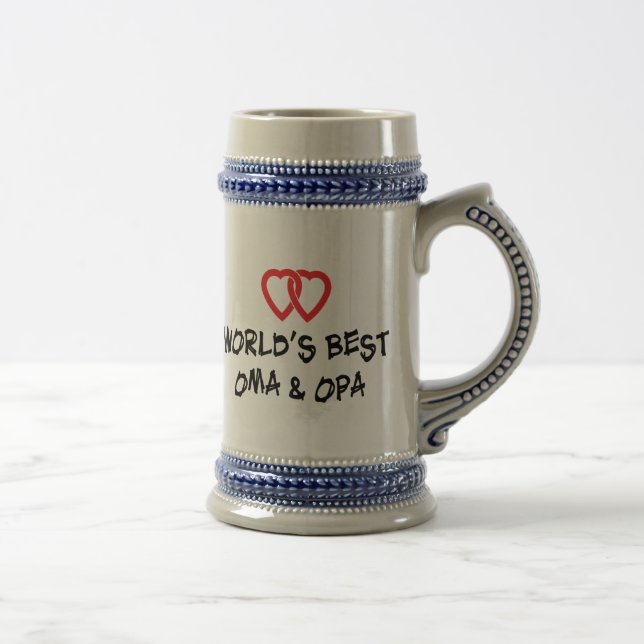 World's Best Oma & Opa Gift Beer Stein (Right)