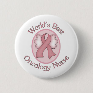 Worlds Best Oncology Nurse 6 Cm Round Badge