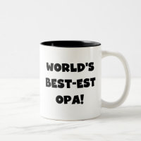World's Best Opa Black Text T-shirts and Gifts