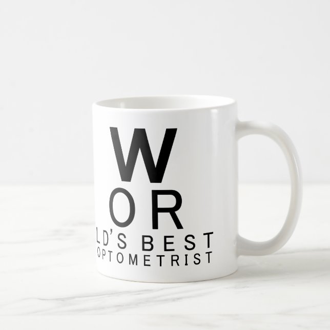 World's Best Optometrist Gift Coffee Mug (Right)