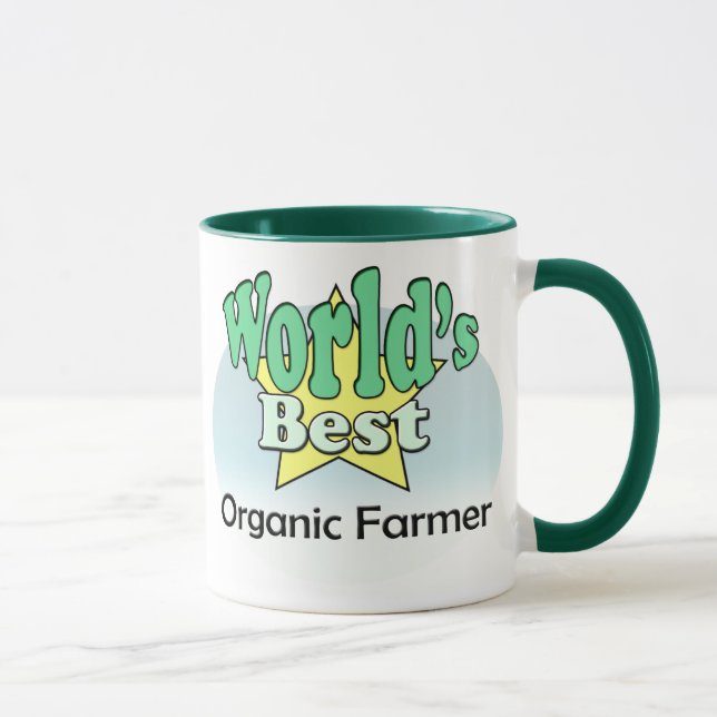 World's Best Organic Farmer Mug (Right)