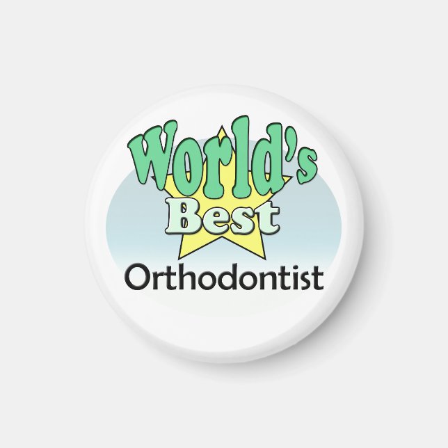 World's Best Orthodontist Magnet (Front)