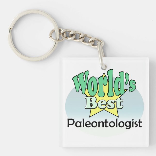 World's best Paleontologist Key Ring (Front)