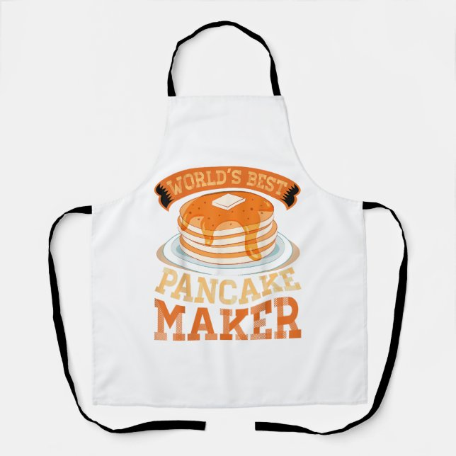 World's Best Pancake Maker - Funny Pancake Maker Apron (Front)