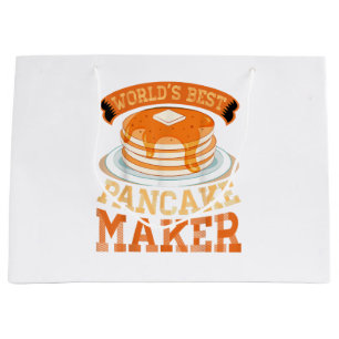 World's Best Pancake Maker - Funny Pancake Maker Large Gift Bag
