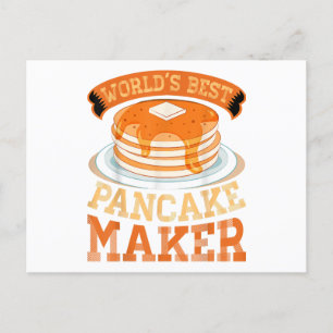 World's Best Pancake Maker - Funny Pancake Maker Postcard