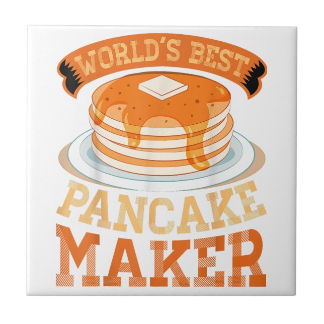 World's Best Pancake Maker - Funny Pancake Maker Tile (Front)