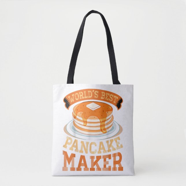 World's Best Pancake Maker - Funny Pancake Maker Tote Bag (Front)