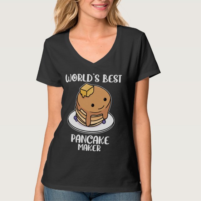 World's Best Pancake Maker - Funny pancake T-Shirt (Front)