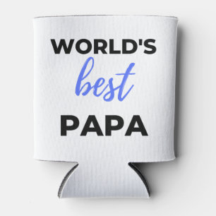 World's Best Papa bl Can Cooler