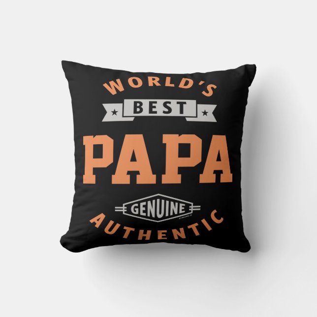 World's Best Papa Cushion (Front)