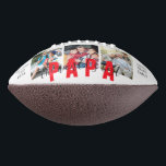 WORLD'S BEST PAPA Custom Photo Personalised Football<br><div class="desc">WORLD'S BEST PAPA Custom Photo Personalised Football features three of your favourite photos with the text "The World's Best Papa" in a modern calligraphy script. Personalised by editing the text in the text boxes provided and adding your photos. PHOTO TIP: edit your photos prior to uploading to Zazzle with the...</div>