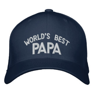 World's Best Papa Embroidered Hat