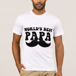 world's best papa moustache T-Shirt