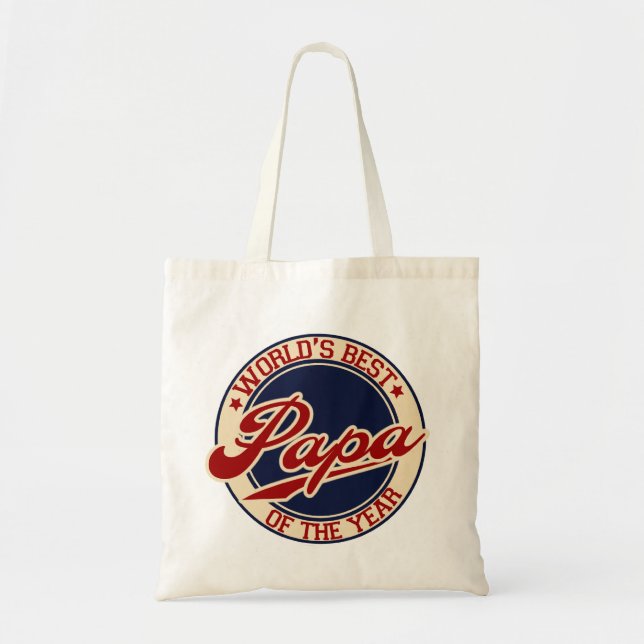 World's Best Papa Tote Bag (Front)