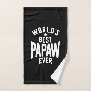 World's Best Papaw Ever Father Gift Hand Towel