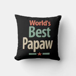 World's Best Papaw Father Gift Cushion