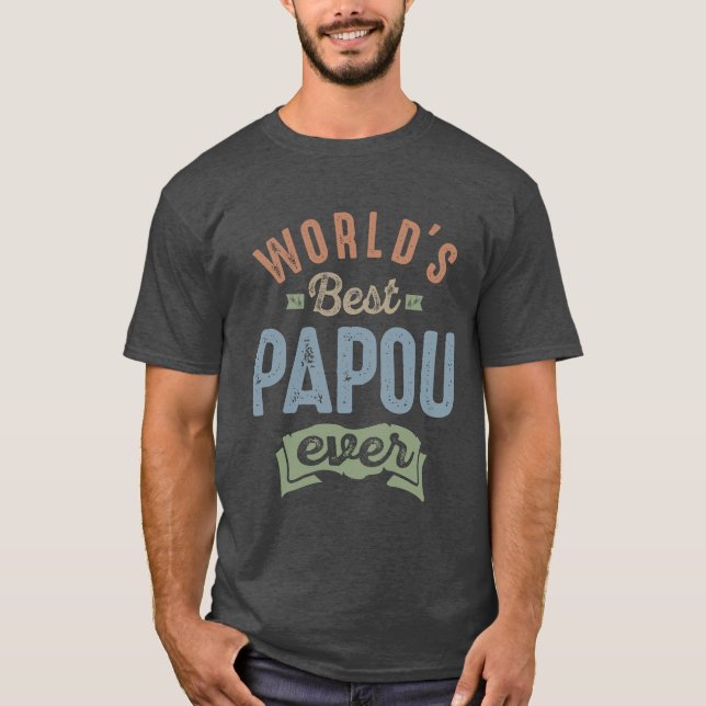 World's Best Papou T-Shirt (Front)