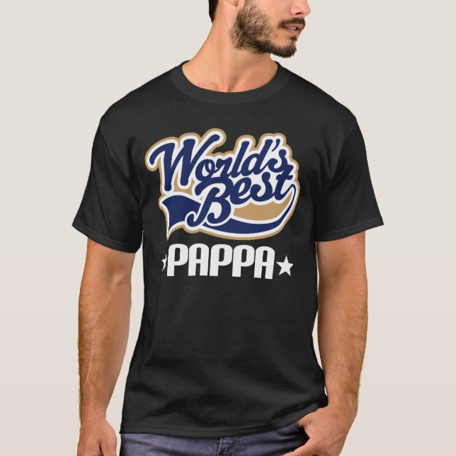 World's Best Pappa Mens Tee Shirt (Front)