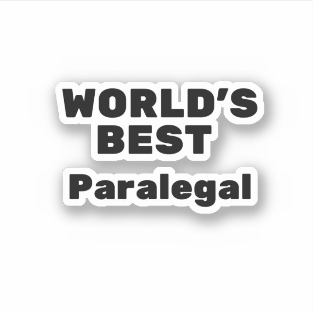 World's Best Paralegal (Front)