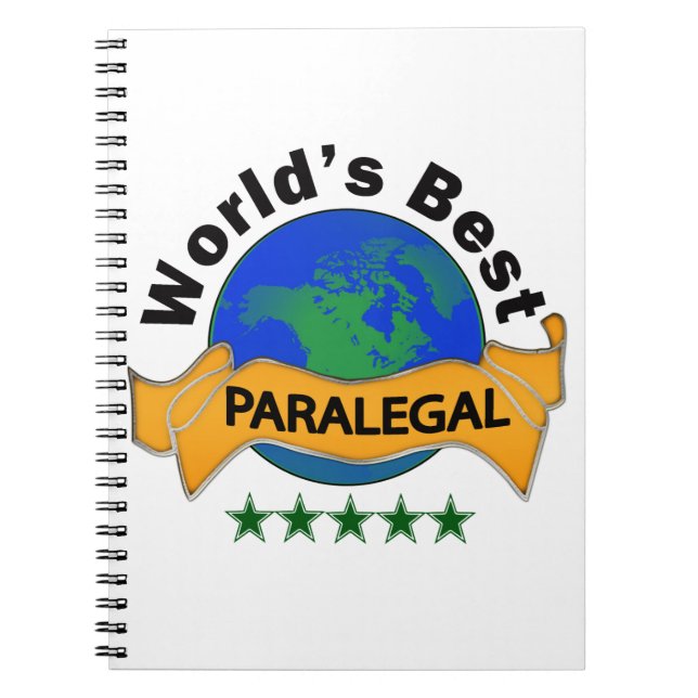 World's Best Paralegal Spiral Notebook (Front)